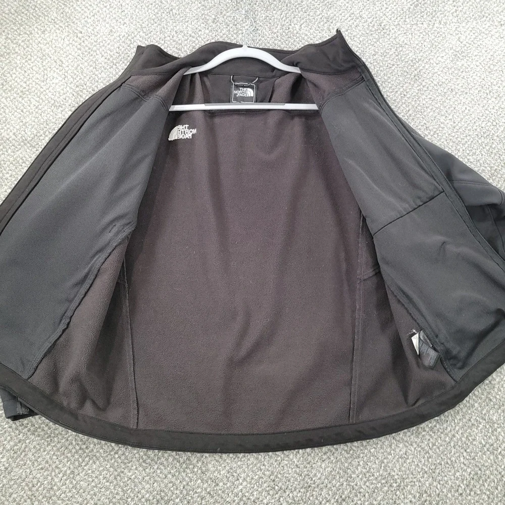 The North Face Apex Bionic Softshell Jacket Mens Medium Black Full Zip Windproof